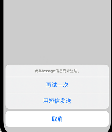 上甘岭apple维修iPhone上无法正常发送iMessage信息