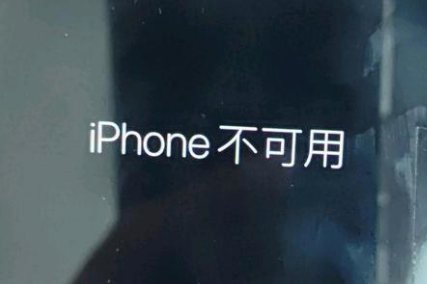 上甘岭苹果服务网点分享锁屏界面显示“iPhone 不可用”如何解决 